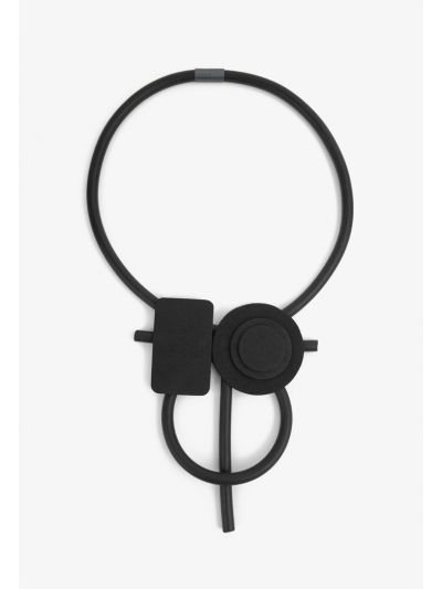 Solid Abstract Elastic Necklace