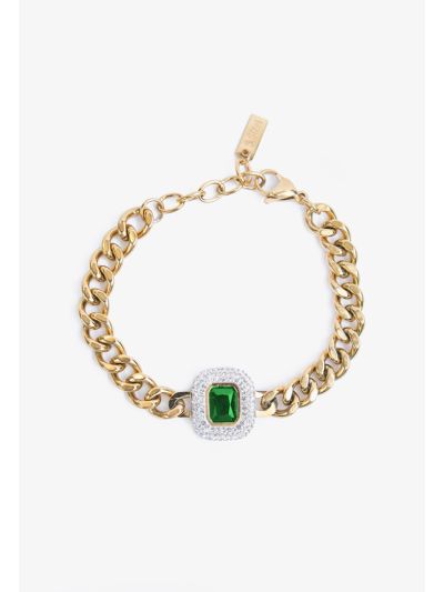 Crystal Embellished Chunky Bracelet