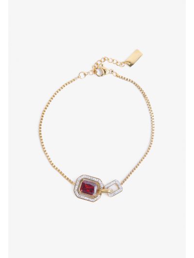 Rhinestones Charm Embellished Bracelet