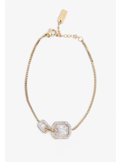 Rhinestones Charm Embellished Bracelet