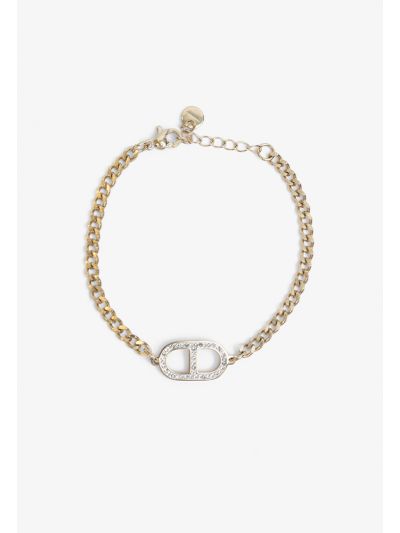 Crystal Embellished Charm Bracelet 