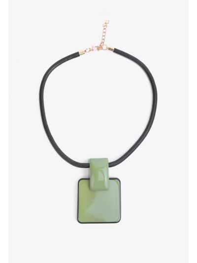 Square Stone Necklace