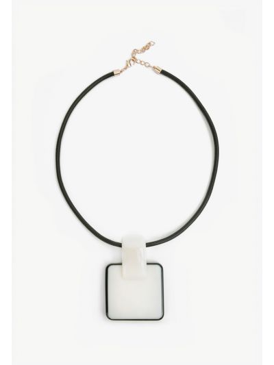 Square Stone Necklace