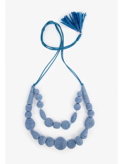 Woven Wrapped Vibrant Necklace