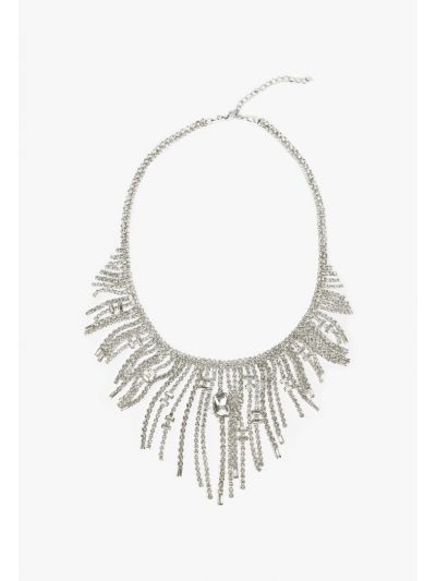 Sparkling Crystal Embellished Necklace