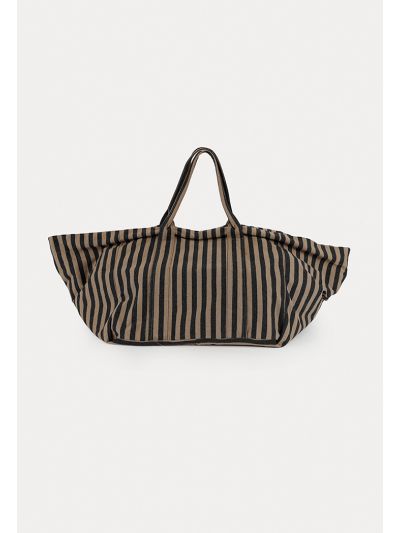 Two Tone Stripe Tote Bag -Sale