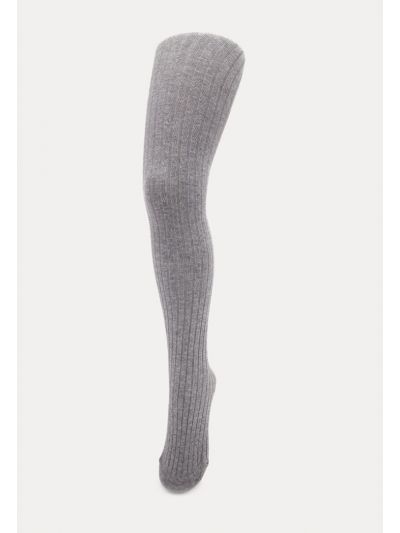Solid Color Knitted Tights Kids Stockings