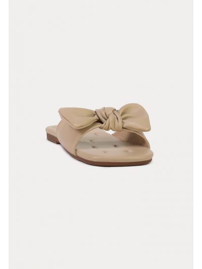 Ribbon PU Vamp Slides -Sale