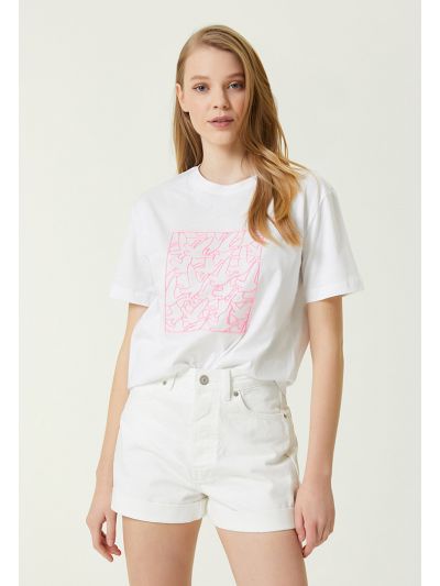 Club Monogram Logo T-Shirt White