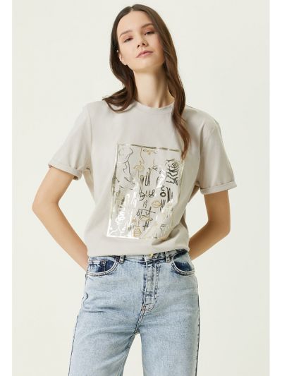 Network Printed T-Shirt Grey