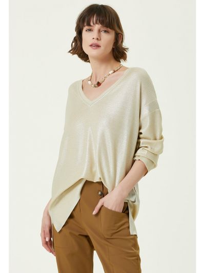 Network Basic Sweater Gold