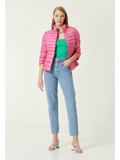 Club Mom Fit Blue Denim Trouser Blue