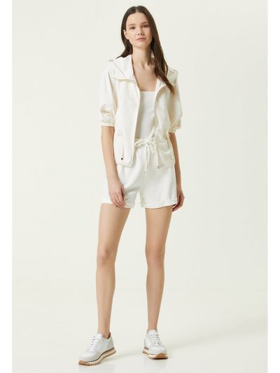 Network Mini Shorts Off White