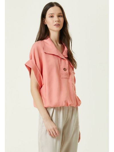 Network Basic  Fit Blouse Coral