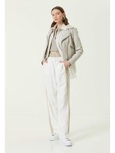 Academia Side Striped Trouser White