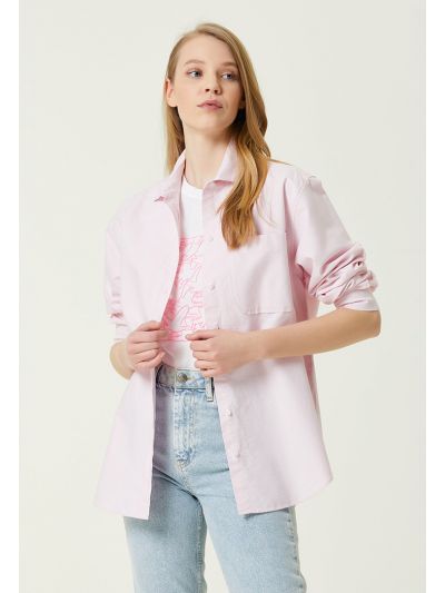Club Boyfriend Oxford Shirt Pink