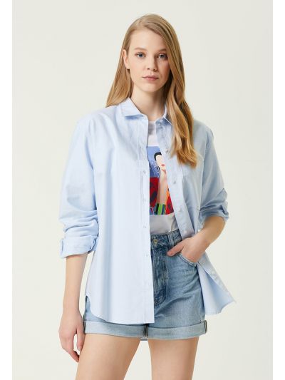 Club Boyfriend Oxford Shirt Blue