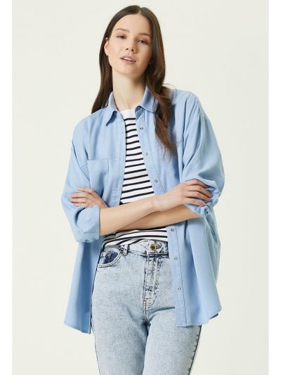 Network Basic Fit Shirt Blue
