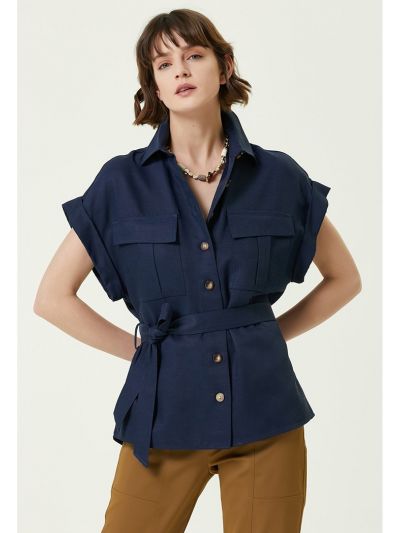 Network Regular Fit Shirt Navy Blue