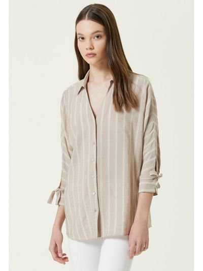Network Basic Fit Shirt Beige