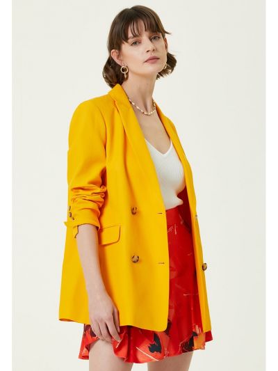 Network Regular Fit Blazer Yellow