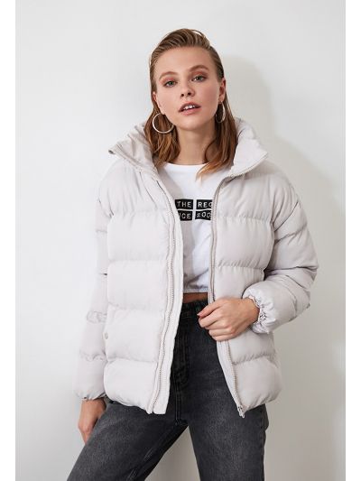 Oversize Stand Collar Puff Jacket