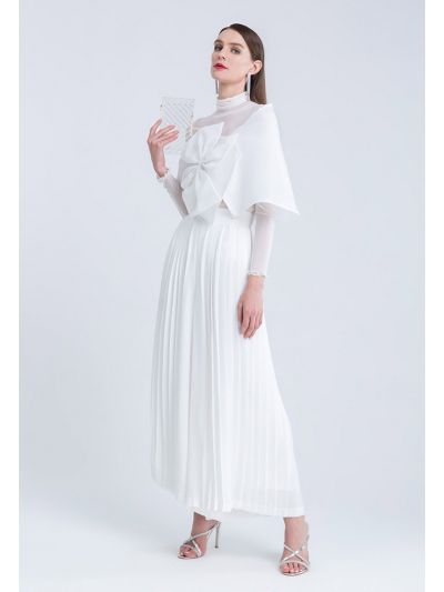 Wide Leg Pleated Trouser