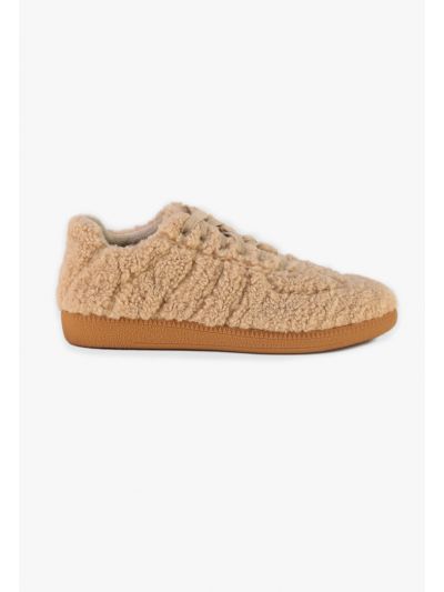 Soft Faux Shearling Sneakers -Sale