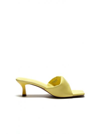 Twisted Open Toe Kitten Heel Slide Sandals