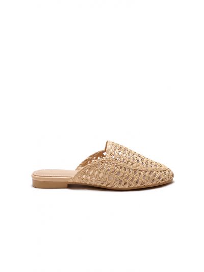 Wave Basket Weave Mules Sandals