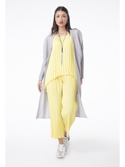 Egg Shape Electric Pleated Outerwear
