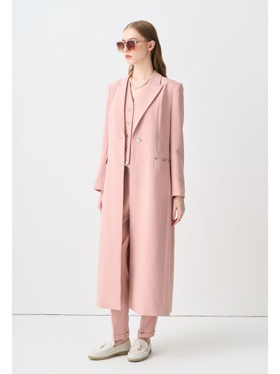 Single Breasted Notched Collar Jacket