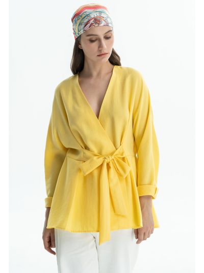 Overlap Knot Jacket -Sale