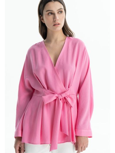 Overlap Knot Jacket -Sale