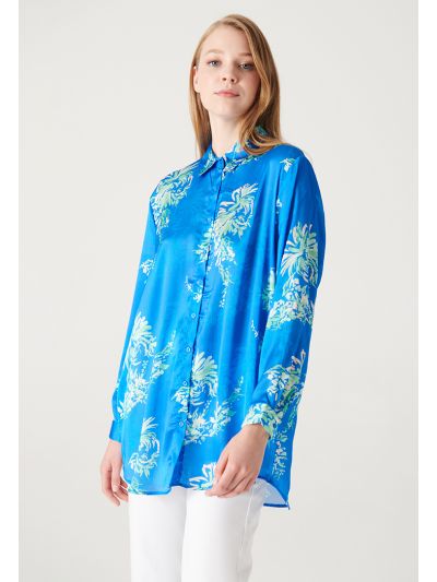 Floral Contrast Patterned Shirt -Sale