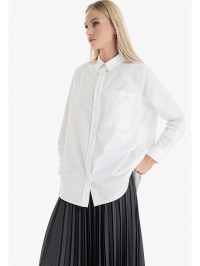 Oversize Classic Solid  Shirt -Sale