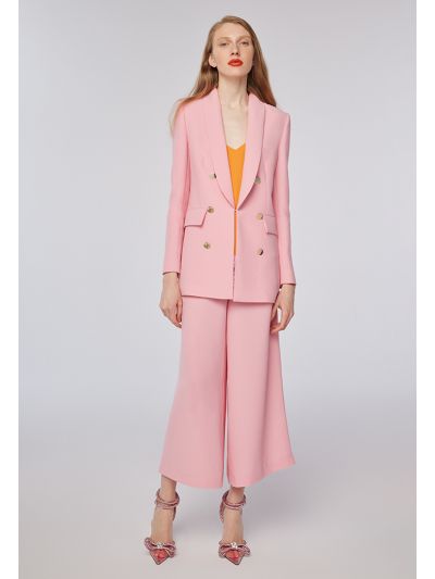 Solid Wide Leg Formal Trouser -Sale