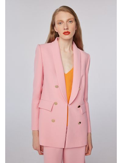 Double Breasted Pink Blazer -Sale