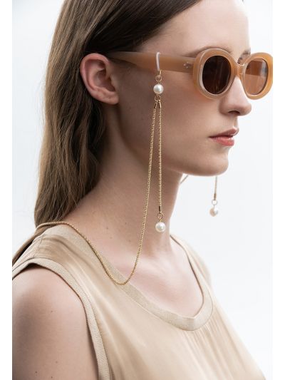 Freshwater Pearl Bead Eyeglass Chains With Pearl Pendant