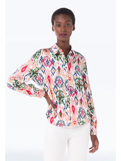Allover Ethnic Printed Blouse