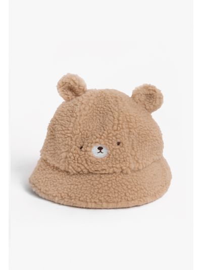 Shearling Embellished Hat