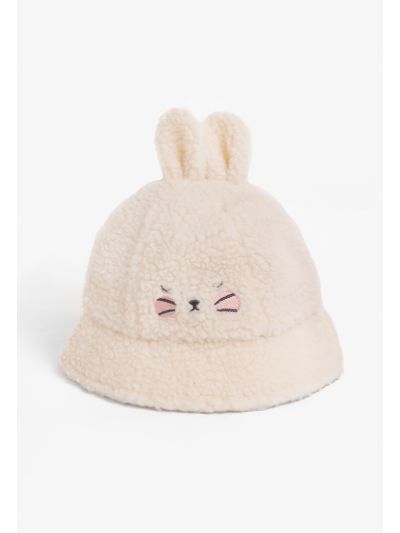Shearling Embellished Hat