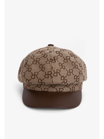 Monogram Newsboy Hat