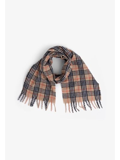 Knitted Checked Scarf