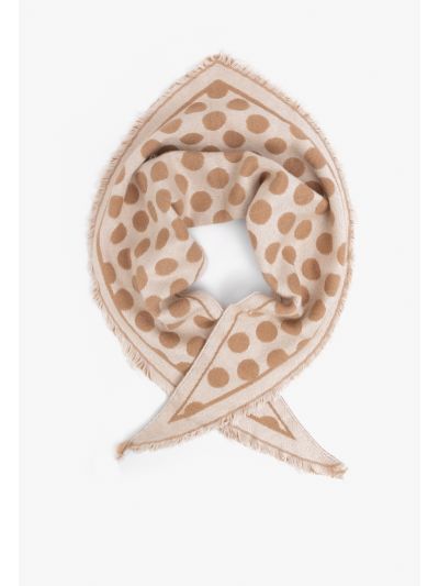 Polka Dott Printed Scarf