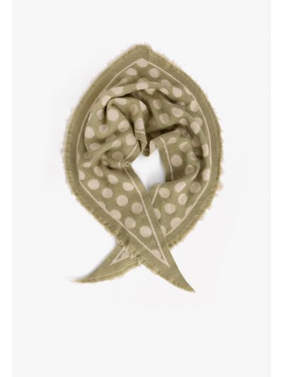 Polka Dott Printed Scarf