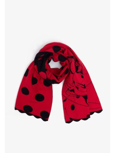 Lady Bug Knitted Scarf