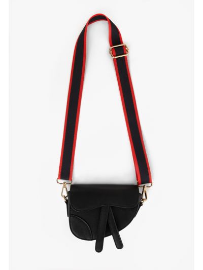 Solid Crossbody Saddle Bag