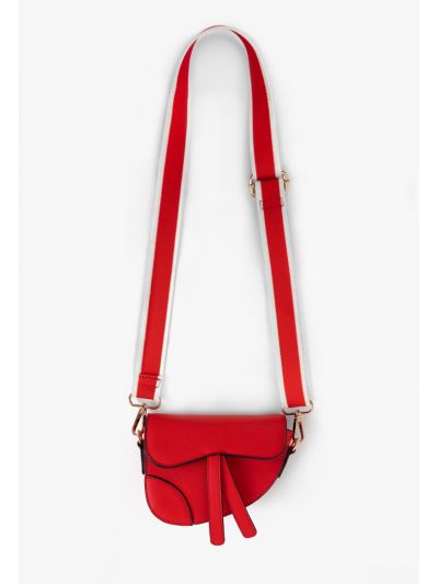 Solid Crossbody Saddle Bag