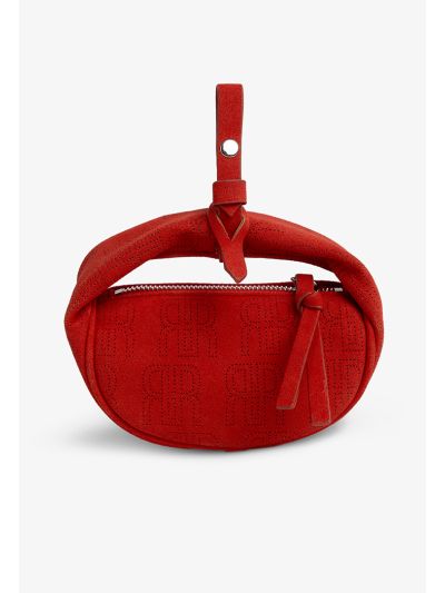 Solid PU Leather Monogram Clutch